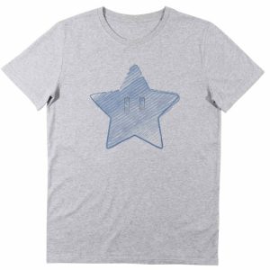 T-shirt Etoile Bleue Mario – Tshirt Dessin Etoile Bleu