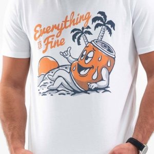 T-shirt Everything Is Fine – Theme Vacances, Plage
