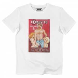 T-shirt Exhausted – Affiche Hommage John C. Holmes