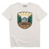 T-shirt Explore Nature – Badge Dessin Paysage Randonnee