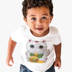 T-shirt Fat Neko  Chat Japonais Qui A Trop Mange