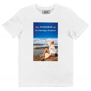 T-shirt Finland – Publicite Vintage Finnair