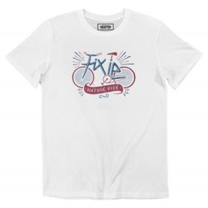 T-shirt Fixie – Illustration Velo Pignon Fixe