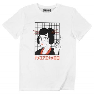 T-shirt Geisha  Dessin Femme Japonaise en Larmes