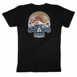 T-shirt Good Vibes – Dessin Mer et Ile de Pirates