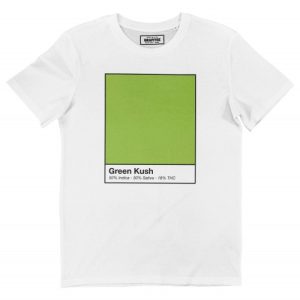 T-shirt Green Kush – Tshirt Imprime Couleur Cannabis