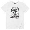 T-shirt Here For The Waves �Pingouin Surfer
