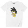 T-shirt Homer vs. Goku – Tshirt Homer Simpson x Son Goku
