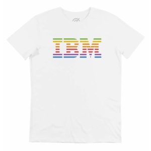 T-shirt IBM vs. Apple – Tee-shirt Parodique Logo IBM