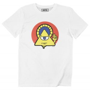 T-shirt Illuminati – Tshirt Imprime Symbole Oeil Omniscient