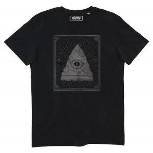 T-shirt Illupizzati – Oeil Illuminati et Pizza