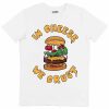 T-shirt In Cheese We Crust – Tee-shirt Illustration Hamburger