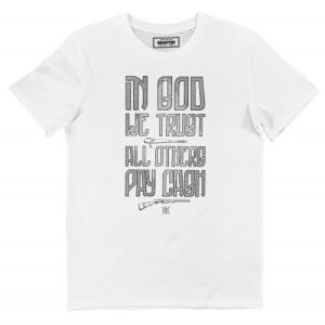 T-shirt In God We Trust – Devise Americaine