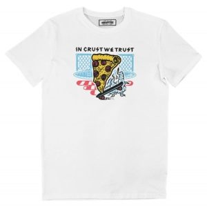 T-shirt In crust we trust – Tshirt pizza skate