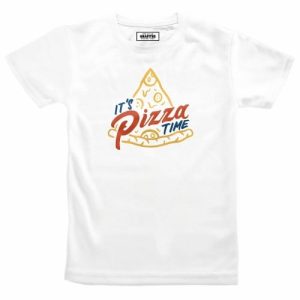 T-shirt It’s Pizza Time (v2) – Dessin Part Pizza Triangle