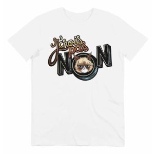 T-shirt J’crois Pas Non – Tshirt Meme Grumpy Cat