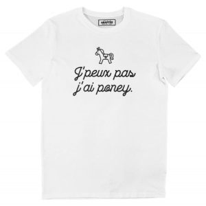 T-shirt Je Peux Pas J’ai Poney