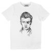 T-shirt Jimmy Dean – Portrait en Noir et Blanc