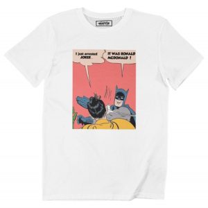 T-shirt Joker Arrested – Humour autour du Meme Batman