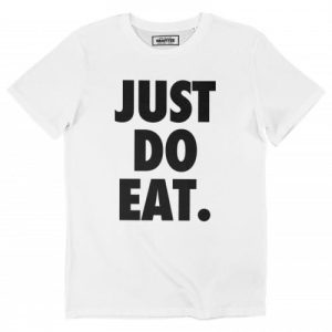 T-shirt Just Do Eat – Tshirt Parodie Slogan Nike