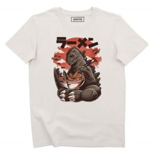 T-shirt Kaiju’s Ramen – Monstre Japonais et Bol de Ramen