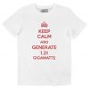 T-shirt Keep Calm Gigawatts – Tee-shirt Humour BTTF