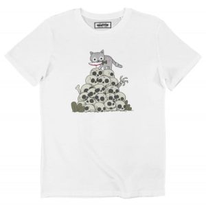 T-shirt Killer Cat Chat Tueur et Couteau en Bouche