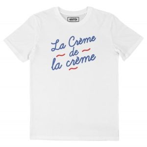 T-shirt La Creme – Blanc ou Gris chine