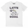 T-shirt Latte As Usual  Pour les Accros au Cafe