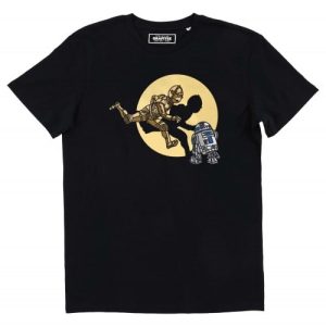 T-shirt Les Aventures de C3PO et R2-D2 – Graphisme Drole