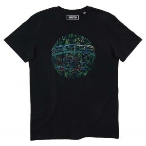 T-shirt Les Nympheas – Tableau Monet en Flat Design