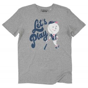 T-shirt Let’s Play – Mascotte Base-Ball Vintage