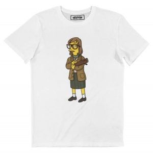 T-shirt Log Lady Simpsonized – Tshirt Twin Peaks x Simpson