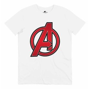 T-shirt Logo Avengers – Tshirt Embleme Super-Heros Marvel