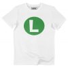 T-shirt Logo Luigi – Lettre L Bold Verte