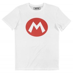 T-shirt Logo Mario – Embleme Rouge M Nintendo
