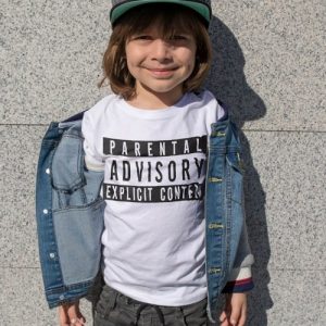 T-shirt Logo Parental Advisory – Collection Enfants