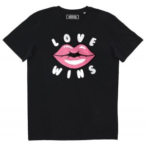 T-shirt Love Wins – Levres Roses Pulpeuses
