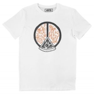 T-shirt Make Pizza Not War – Tee-shirt Slogan Humour Pizza