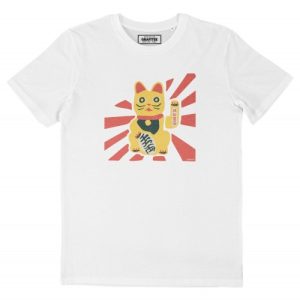 T-shirt Maneki Neko – Tshirt Illustre Chat Porte-Bonheur