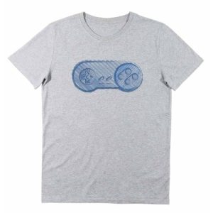 T-shirt Manette Super Nes Bleue – Manette Vintage