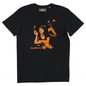 T-shirt Mia Wallace Stencil – Portrait Monochrome