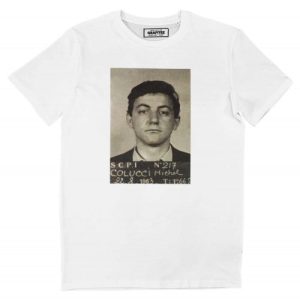 T-shirt Michel Colucci – Mugshot du jeune Coluche