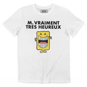 T-shirt Monsieur Heureux – Tee-shirt Drole Monsieur Madame