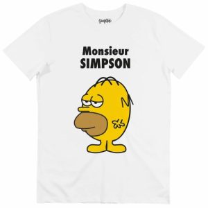 T-shirt Monsieur Simpson – Tshirt Homer x Monsieur Madame
