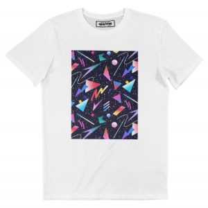 T-shirt Motifs 80’s – Tshirt a Motifs Colores pour Homme