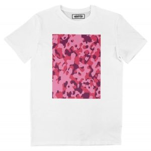 T-shirt Motifs Camo Rose