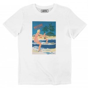 T-shirt Nassau – Affiche de Vacances a La Mer