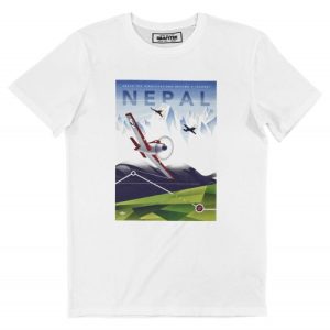 T-shirt Nepal – Dessin Vintage