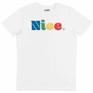 T-shirt Nice – Typo Coloree